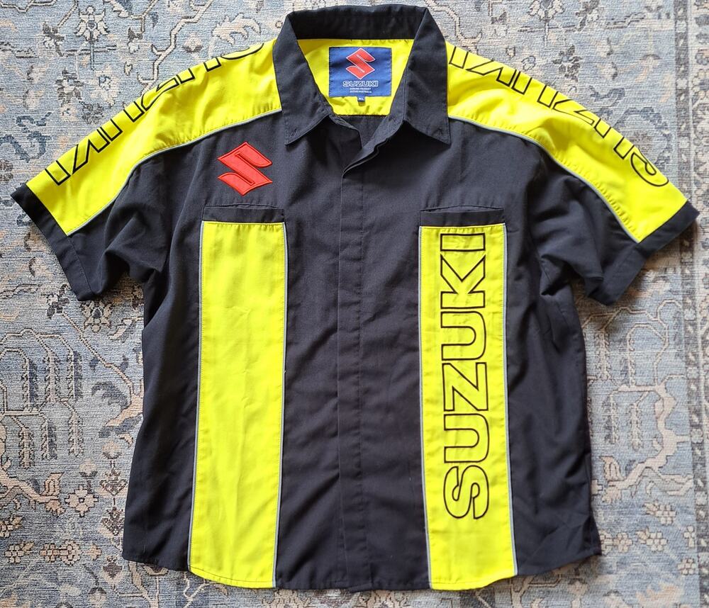 Suzuki Racing Official Licensed Button Up Heavy Duty Size XL Extra Large